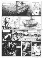 LE TESTAMENT DU CAPITAINE CROWN : Planche originale 8 du TESTAMENT DU CAPITAINE CROWN tome 2 L'or des damn�s par Patrick HENAFF 